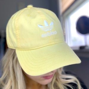 Adidas yellow baseball hat